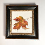 Small Works Fine Art Shop | 16. Fall Leaf by Julie Kraut