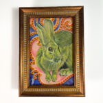 Small Works Fine Art Shop | 3. Green Rabbit by Mike Gardner