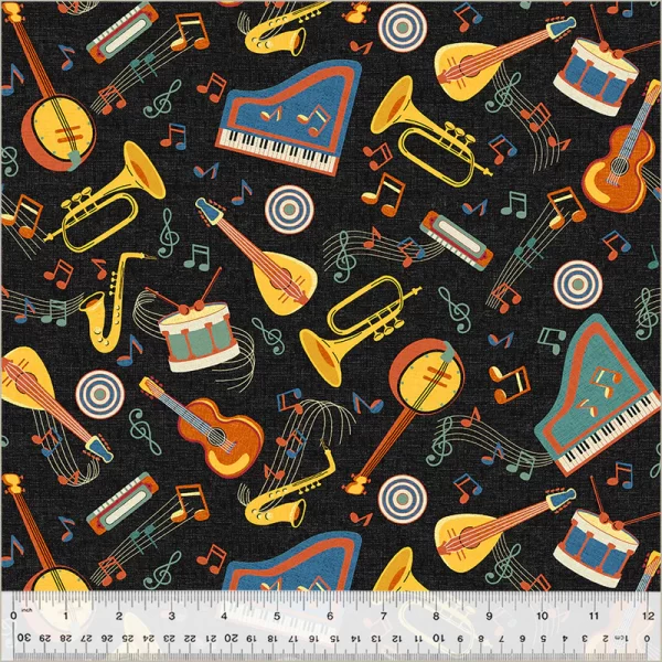 FEELING JAZZY fabric by Whistler Studios for Windham Fabrics - 54428-1