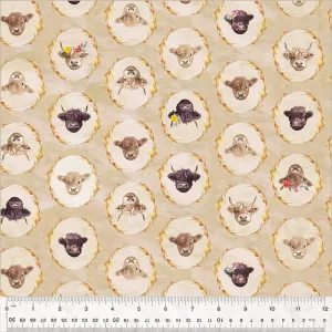 HIGHLAND HOOVES fabric by Whistler Studios for Windham Fabrics - 54461-3