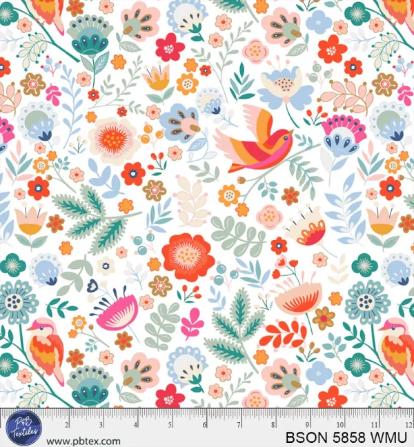 BIRD SONG by Geetanjali Behera for P & B Textiles - 5858 WMU
