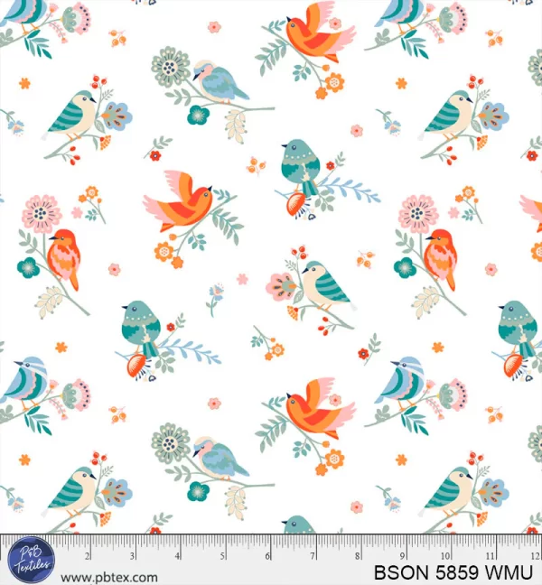 BIRD SONG by Geetanjali Behera for P & B Textiles - 5859 WMU