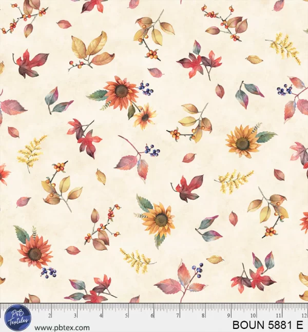 BOUNTIFUL fabric by Sandy Clough for P & B Textiles