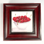 Small Works Fine Art Shop | 8. Cherries by Julie Kraut