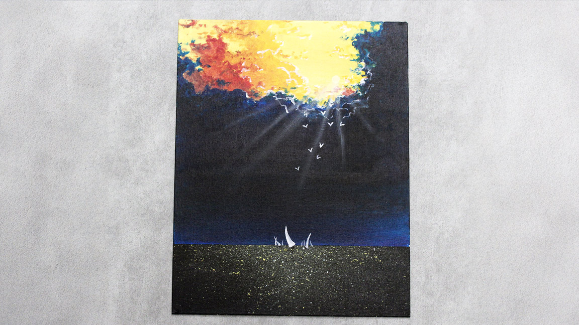 Acrylic Painting Class: Ocean Storm