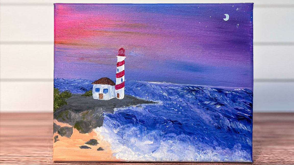 Acrylic Painting Class: Lighthouse
