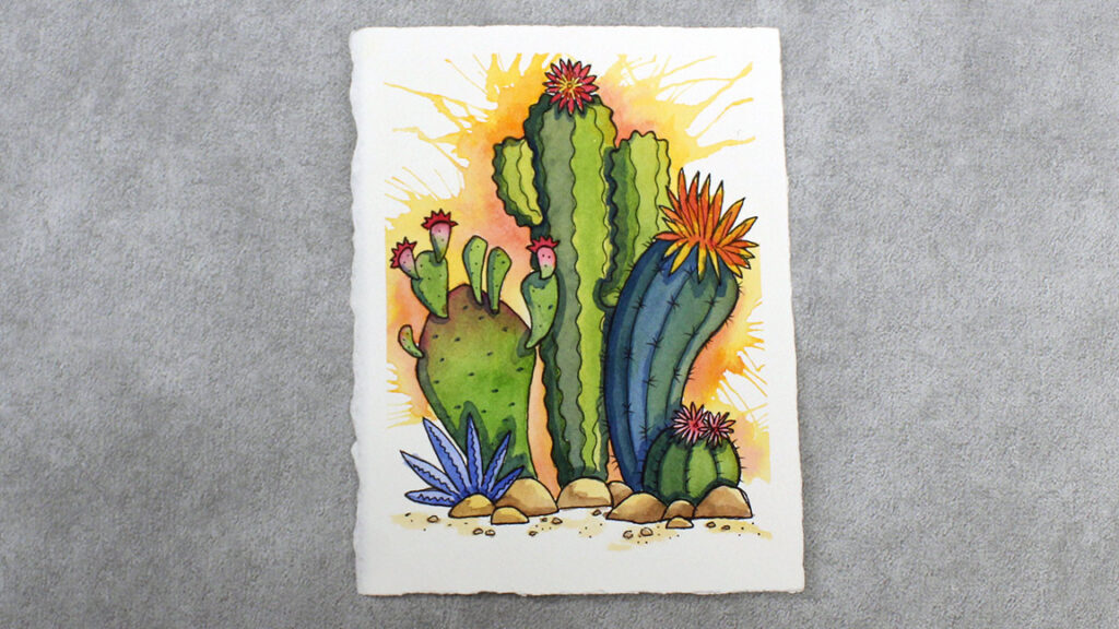 Watercolor Painting Class: Cactus