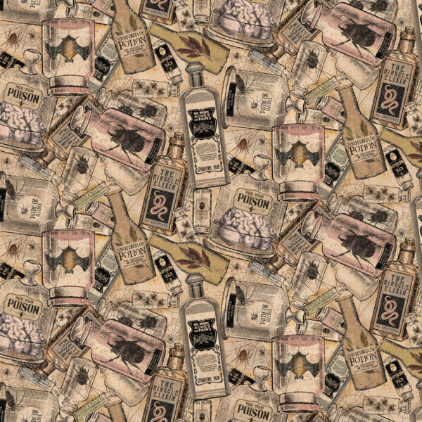 GOTHIC HALLOWEEN fabric by Dan DiPaolo for Clothworks - y4439_55