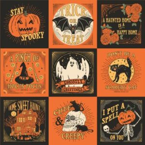 HOME SWEET HAUNT fabric panel by Stacy Iest Hsu for Moda Fabrics - 20919 11