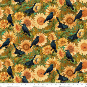 CROW-MAZING fabric by Jan Mott for Henry Glass Fabrics - 3439-38