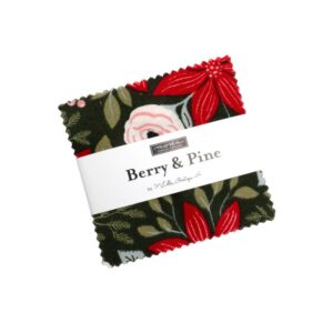 BERRY and PINE fabric mini charm pack by Lella Boutique for Moda Fabrics - 5240MC
