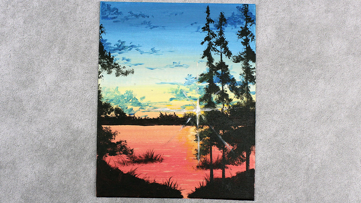 Acrylic Painting Class: Forest Pond