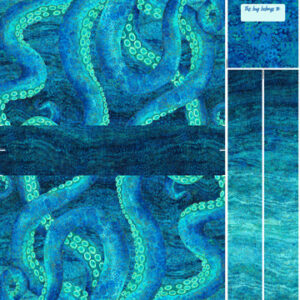 SHIMMER ENIGMA canvas bag panel by Deborah Edwards for Northcott Fabrics - C28188M-48