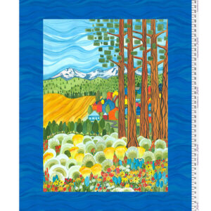 SISTERS MOUNTAIN MEADOW fabric panel by Kathy Deggendorfer for Free Spirit Fabrics - PWKD001.PANEL