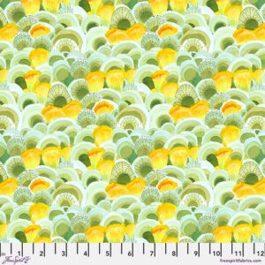 SISTERS MOUNTAIN MEADOW fabric by Kathy Deggendorfer for Free Spirit Fabrics - PWKD003.SAGE