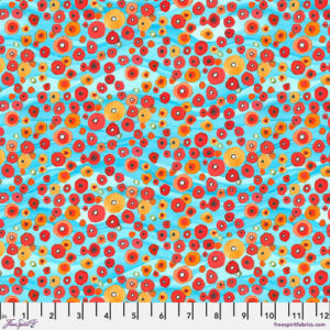 SISTERS MOUNTAIN MEADOW fabric by Kathy Deggendorfer for Free Spirit Fabrics - PWKD006.CRIMSON