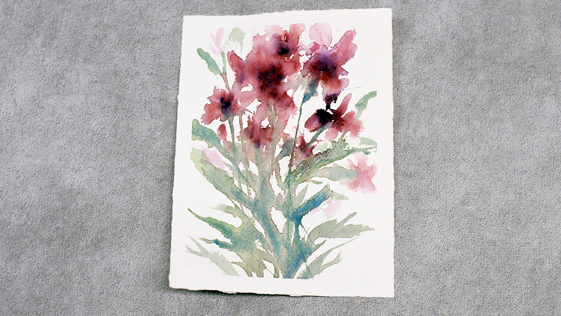 Watercolor Painting Class: Abstract Flowers