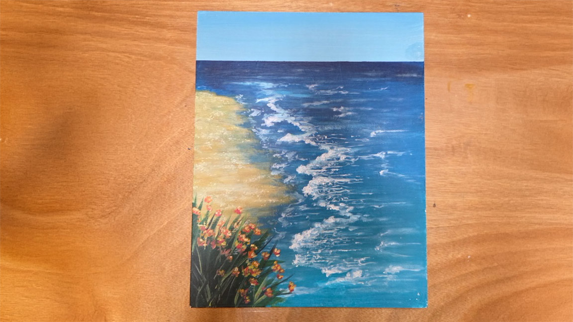 Acrylic Painting Ocean Wave