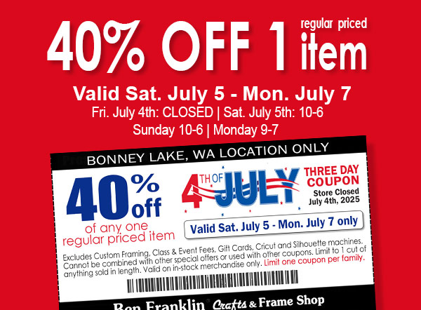 40% off Coupon for 4th of July Weekend 2025
