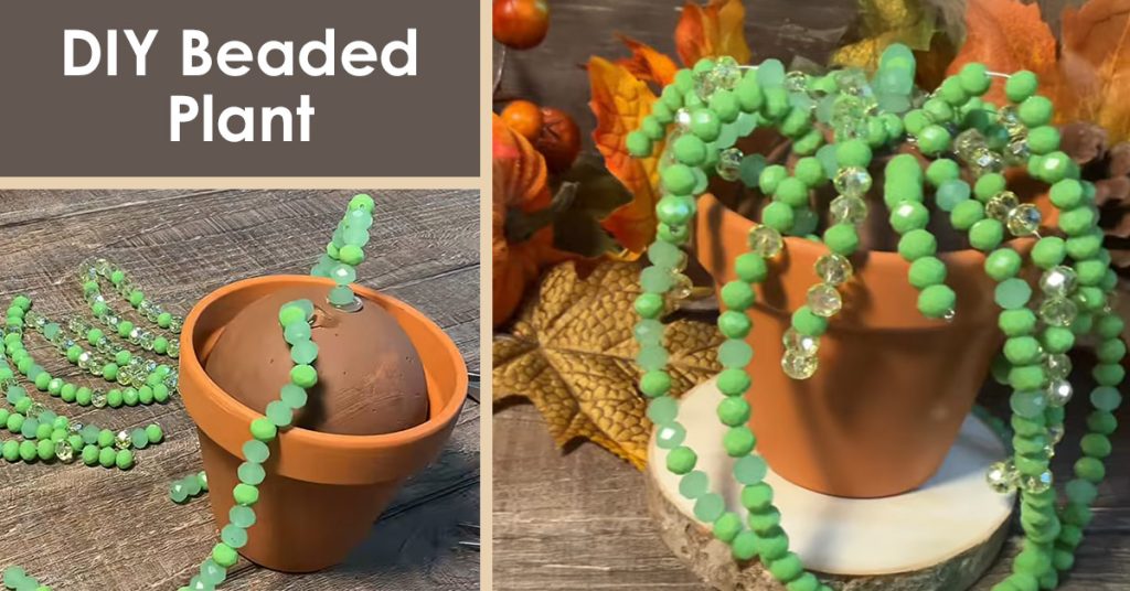 DIY Beaded Plant step-by-step instructions
