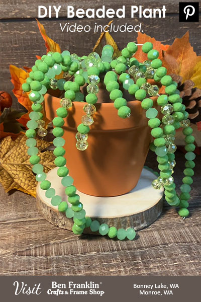 DIY Beaded Plant PIN