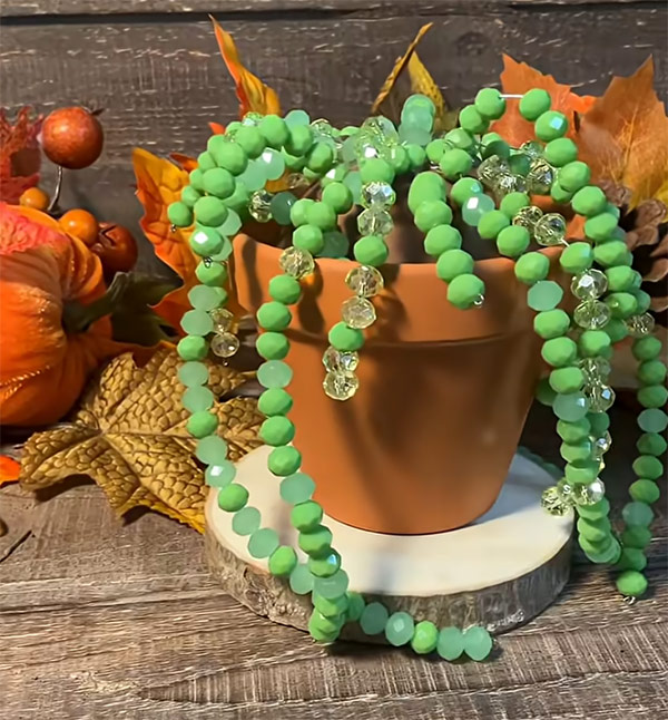 Diy Beaded Plant Ben Franklin Crafts And Frame Shop