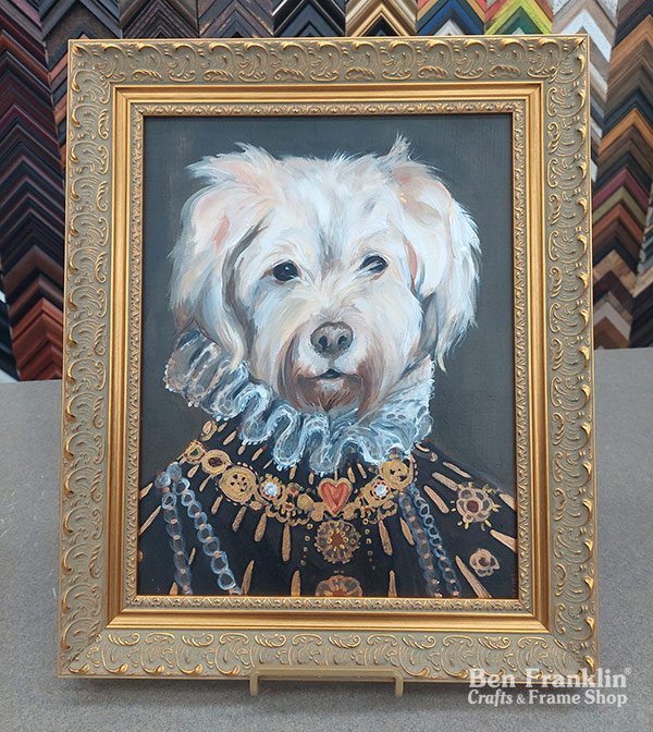 Custom Framing for Pet Portraits | Ben Franklin Crafts and Frame Shop