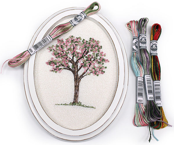 Embroidery Blooming Tree Idea