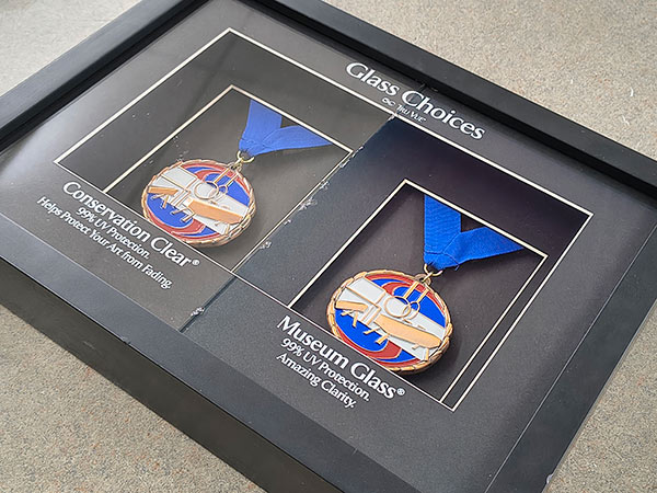 Glass UV Protection for custom picture framing
