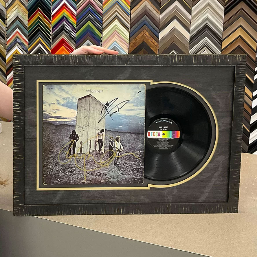 Custom Framed Vinyl Record of Who's Next Band