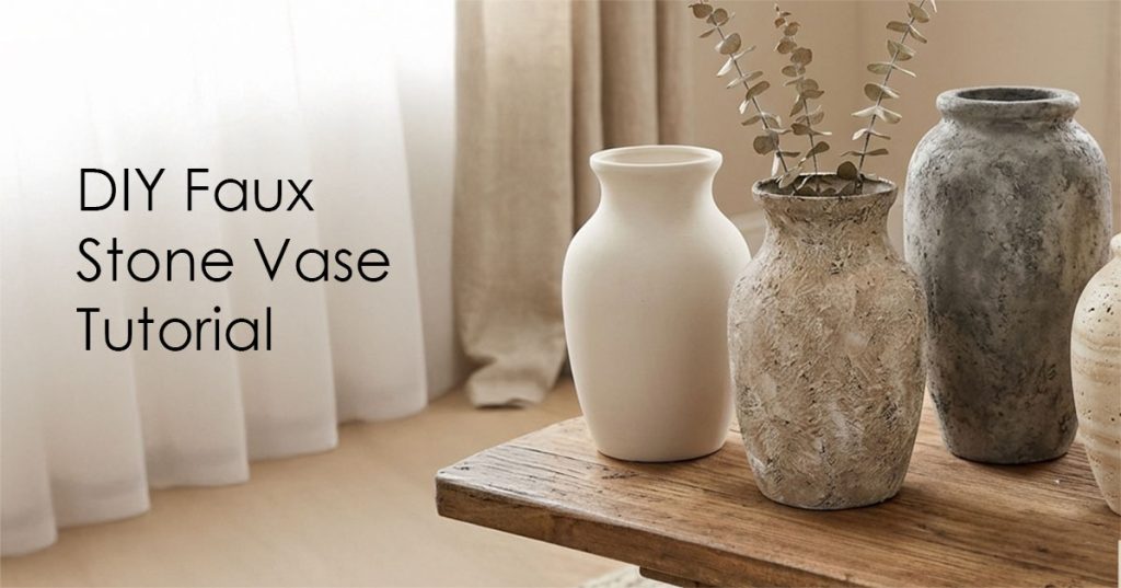 DIY Faux Stone Vase Tutorial