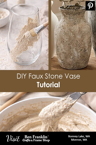 DIY Faux Stone Vase Tutorial - Pinterest Style