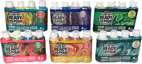 Ready-to-Pour acrylic paint kits (Monroe location)