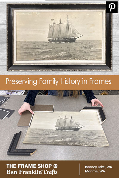 Azalea Ship Story - Preserving Family History in Frames - Pinterest