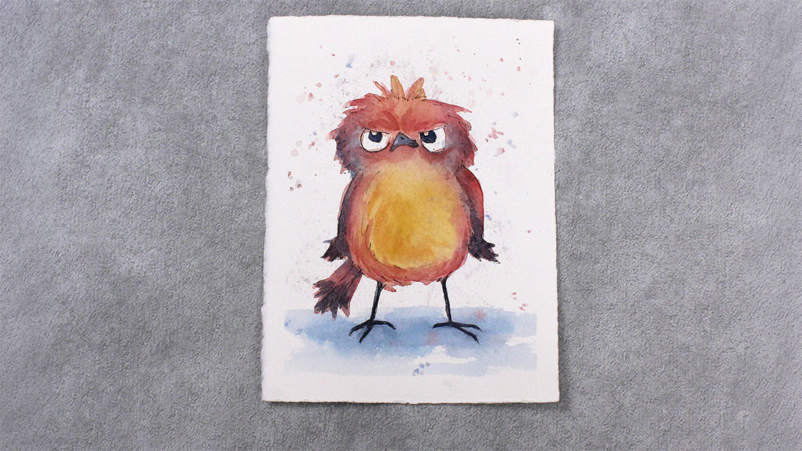 Watercolor Class: Angry Bird