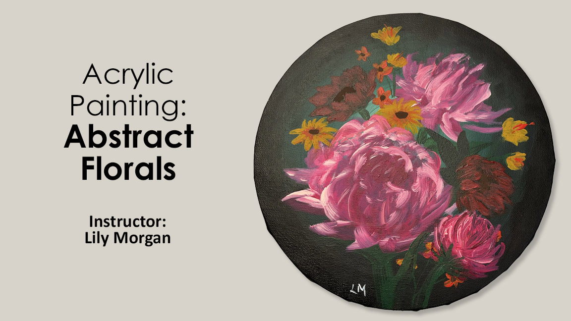 Acrylic Painting Class: Abstract Florals