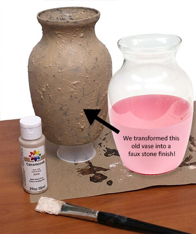 DIY Faux Stone Vase Tutorial