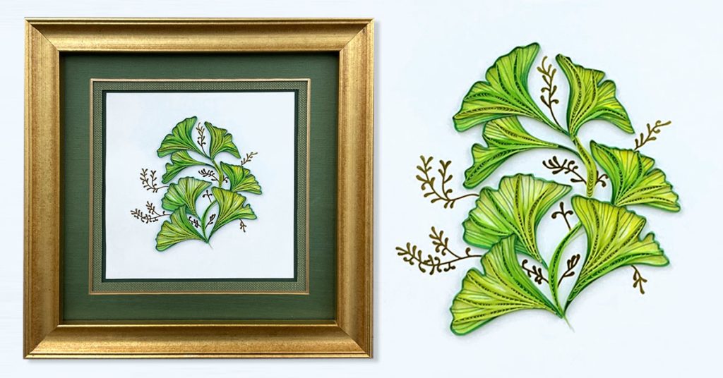 How to frame paper quilled art