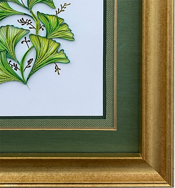 how to frame quilled cards