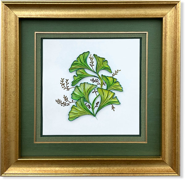 how to frame quilled cards