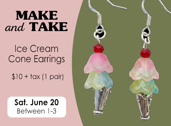 Make & Take: Ice Cream Cone Earrings