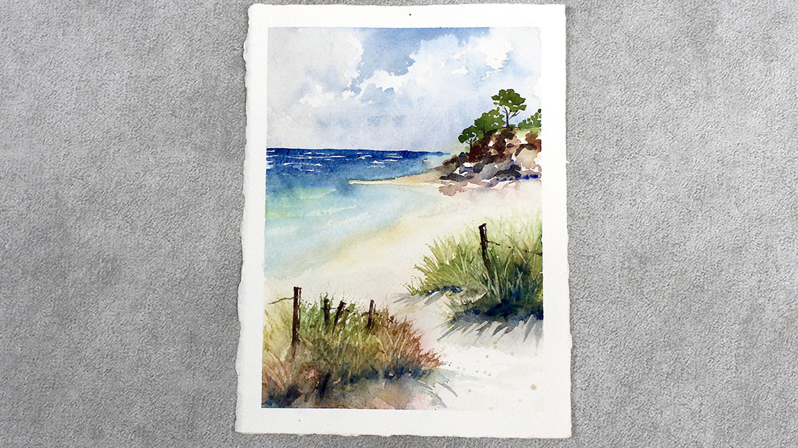 Watercolor Painting Class: Summer Beach