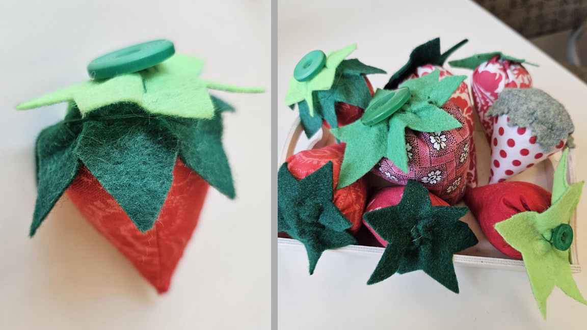 Class: Hand Sewing Strawberries