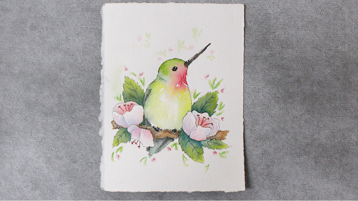 Class: Watercolor Painting - Hummingbird