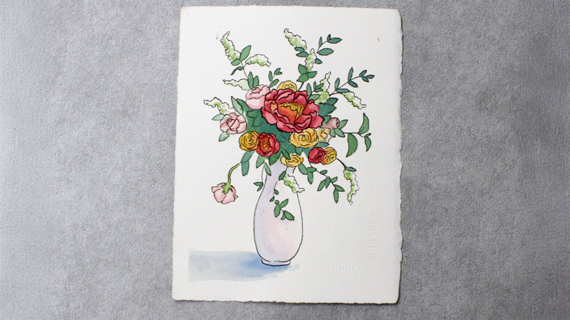 Class: Watercolor Painting - Flower Bouquet