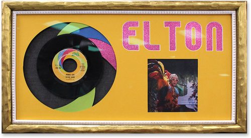 Custom Frame Elton John vinyl record