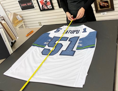 Custom Framed Seahawks Jersey
