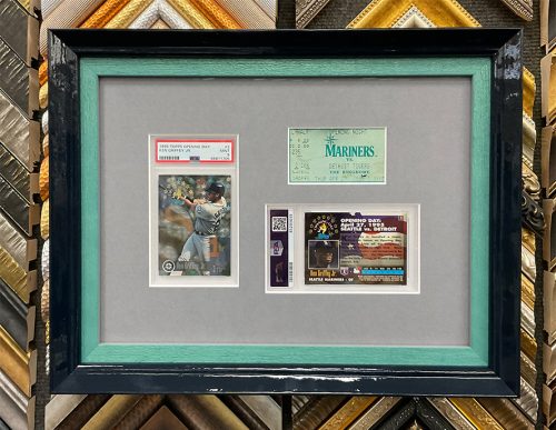 Custom Framed Mariners Tickets
