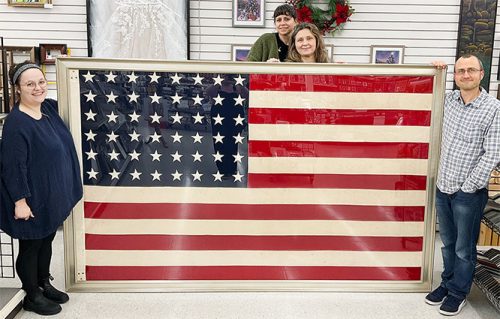 Custom Framed US Flag