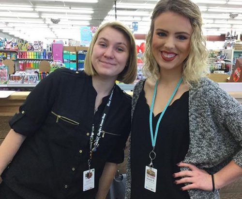 Our employees at the registers Our employees at the registers